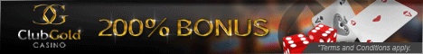Club Gold is one of the best online casino sites - Get a 200% Bonus