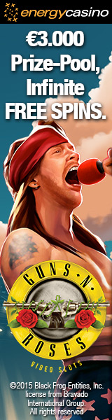 Play Guns n Roses Slot at Energy Casino