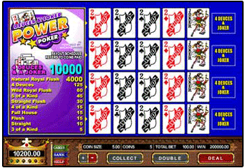 Get $11.00 Free to Play Deuces and Joker Power Poker at Casino Kingdom. CLICK HERE!